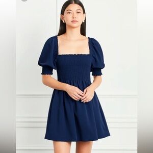 Hill House Athena Dress - Navy Crepe